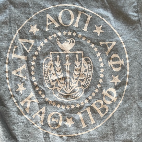 Kappa Alpha Theta Sorority Sky Blue T-Shirt - Picture 7 of 7